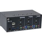 Switch-KVM-da-tavolo---2-vie---Doppio-monitor---HDMI---4K---USB-3.0---Audio