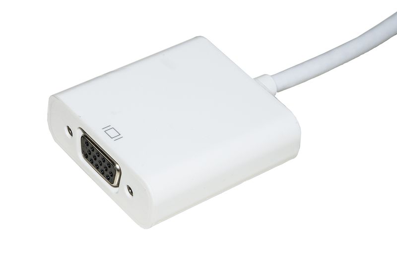 Adattatore-Hdmi-Tipo-A-Maschio-A-Vga-Femmina-Con-Audio-Bianco