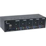 Switch-KVM-da-tavolo---4-vie---Doppio-monitor---HDMI---4K---USB-3.0---Audio