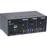 Switch-KVM-da-tavolo---2-vie---Doppio-monitor---DPHDMI---4K---USB-3.0---Audio