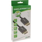 Cavo-DisplayPort-2.0---8K4K-UHBR---nero---contatti-placcati-oro---2-m