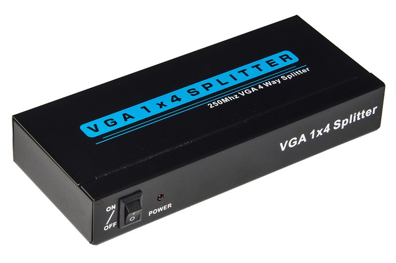 Splitter-Vga-4-Porte-250-Mhz-Con-Alimentatore