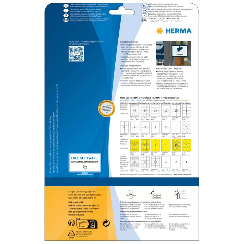 Etichette-resistenti-alle-intemperie-HERMA-2100-x-1480-mm-bianche
