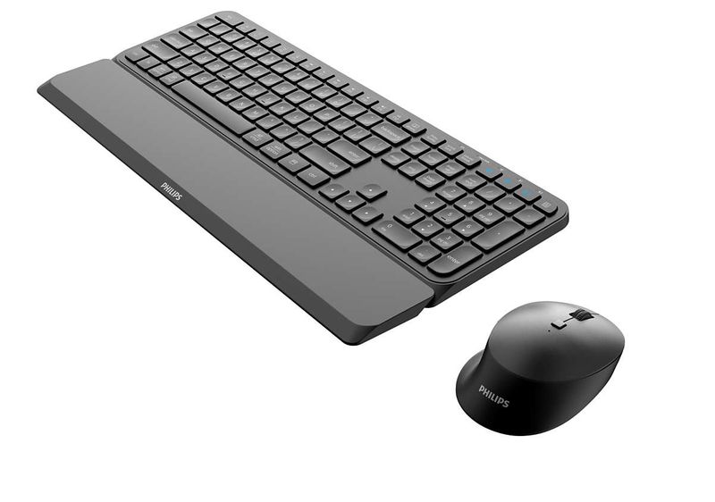 Philips-6000-series-SPT6607B-21-tastiera-Mouse-incluso-RF-senza-fili--Bluetooth-Nero--6000-series-SPT6607B-keyboard---Mo