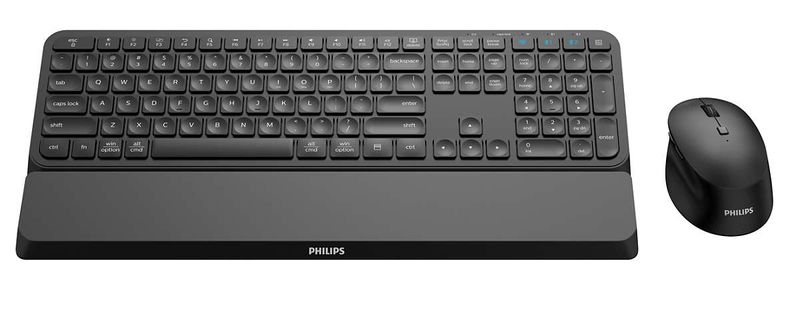 Philips-6000-series-SPT6607B-21-tastiera-Mouse-incluso-RF-senza-fili--Bluetooth-Nero--6000-series-SPT6607B-keyboard---Mo