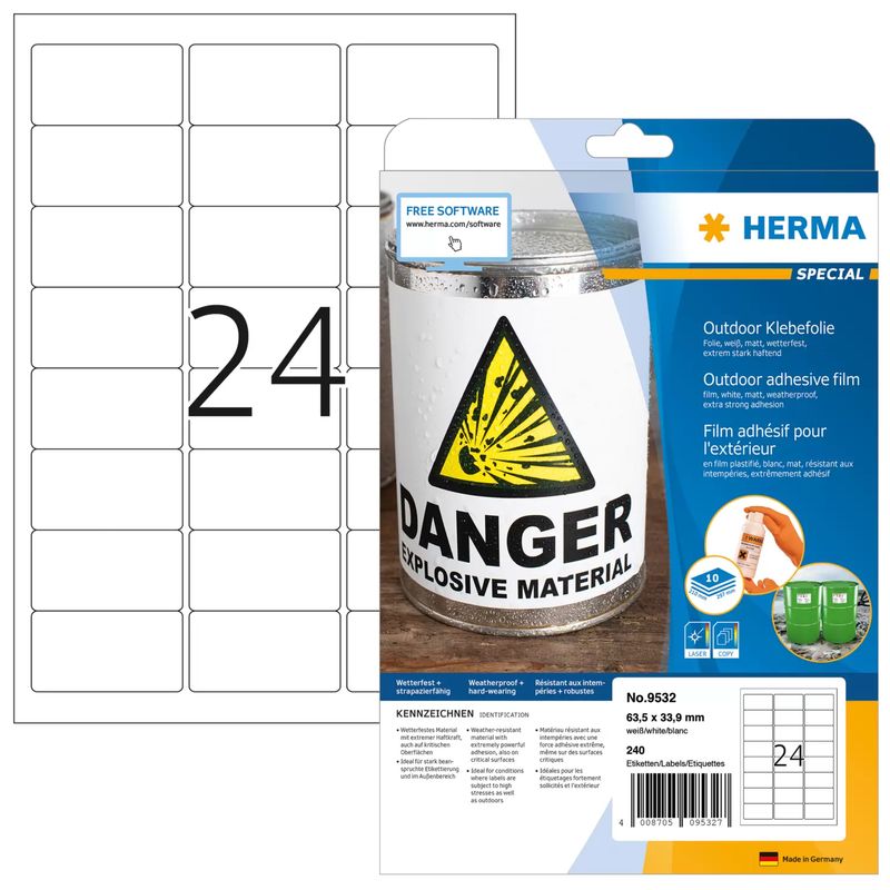 HERMA-Special---Etichette-in-pellicola-opaca-autoadesiva-in-polietilene-per-esterni---bianco---635-x-339-mm---240-etiche