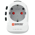 Skross 1.302461 adattatore per presa di corrente Universale Bianco