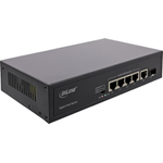 InLine  Switch di rete Gigabit InLine PoE 5 porte 4x 1xSFP 1Gb/s Desktop in metallo - Punto di accesso