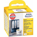 Avery Zweckform - Papier - permanenter Klebstoff - weiß - 38 x 190 mm 110 Etikett(en) (1 Rolle(n) x 110