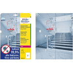 Avery Antimicrobial Labels - Trasparente - A4 - Poliestere - Permanente - Rettangolo - 70 g/m² (L8011