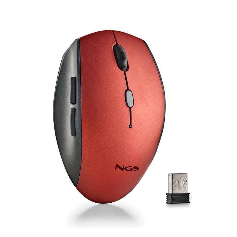 Ngs-Mouse-Rosso-Ergonomico-Senzafili-E-Bottoni-Silenziosi