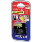 Brother ORIGINALE Brother Nastro Nero su giallo M-K621BZ M-K621 9 mm x 8 m non laminato