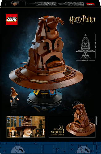 LEGO-Harry-Potter-76429-Cappello-Parlante-di-Hogwarts-con-Stemma-delle-Case-e-31-Suoni-Idea-Regalo-per-Adulti-per-Lui-e-Lei