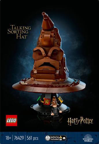 LEGO-Harry-Potter-76429-Cappello-Parlante-di-Hogwarts-con-Stemma-delle-Case-e-31-Suoni-Idea-Regalo-per-Adulti-per-Lui-e-Lei