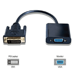 Microconnect DVI-D/VGA 025 m VGA D-Sub Nero (Adapter DVI-D to VGA adapter - DVI 241 - HD15 M-F IC - chipset ITE6693 Blac