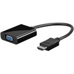 Goobay 68793 cavo e adattatore video 01 m VGA D-Sub HDMI tipo A Standard Nero (Goobay HDMI to VGA adapter - Black)