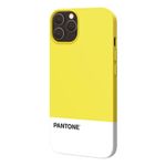 Pantone PT-PC1008Y custodia per cellulare 15,5 cm (6.1") Cover Bianco, Giallo