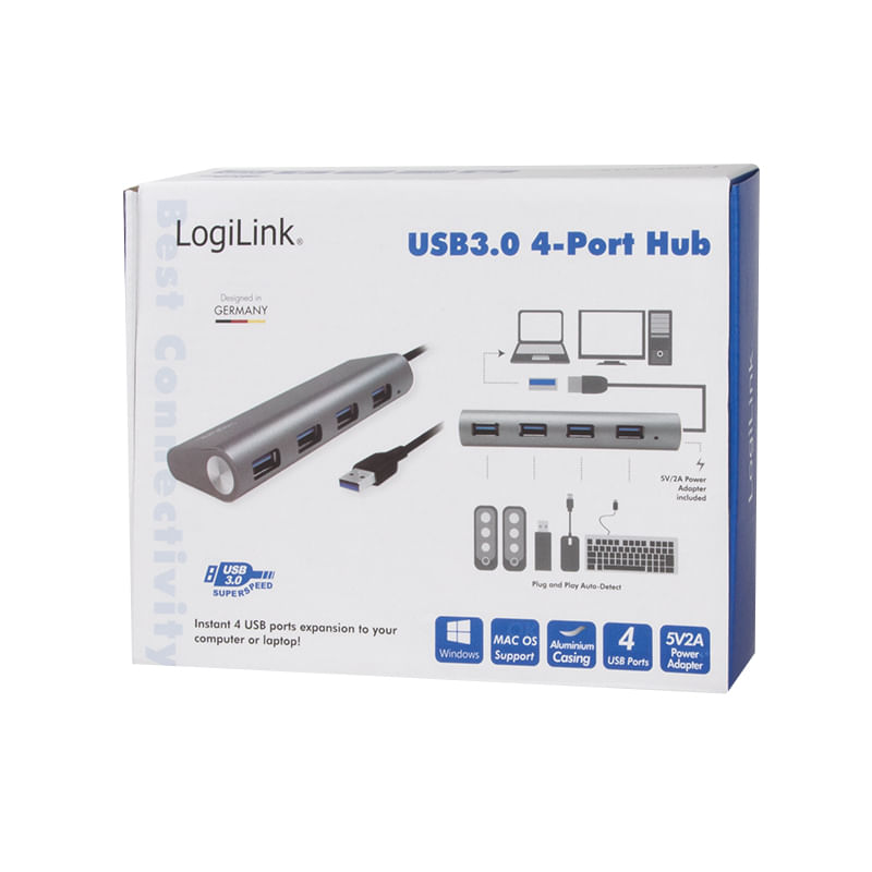 LogiLink-USB-3.0-Hub-4-porte-gr-4-porte-alluminio