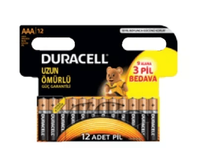 Duracell-Batteria-mini-stilo-AAA-Alcalino-confezione-da-12