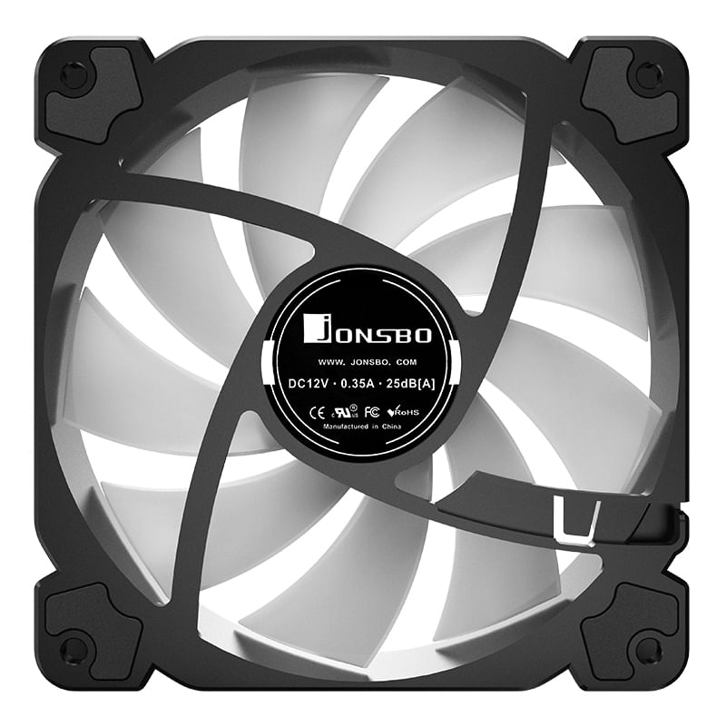 Jonsbo-FR-925-Case-per-computer-Ventilatore-92-cm-Nero-Bianco--Jonsbo-FR-925-92mm-ARGB-PWM-Cooling-Fan-