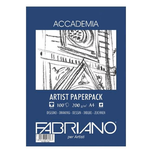 Fabriano---Blocco-da-disegno-Cotone-bianco-21-x-29.7-x-0.5-cm