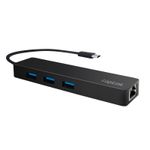 LogiLink UA0313 replicatore di porte e docking station per laptop USB 3.2 Gen 1 (3.1 Gen 1) Type-C Nero