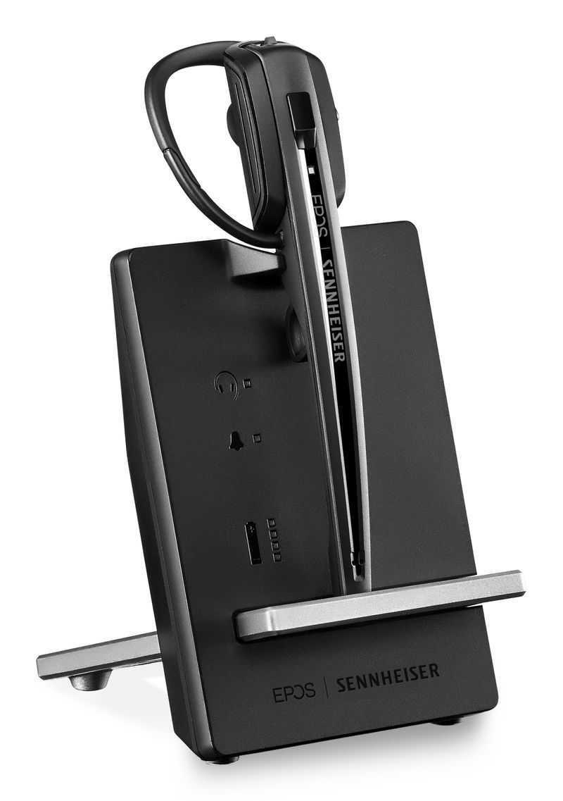 EPOS--SENNHEISER-IMPACT-D-10-Phone---EU-Auricolare-Wireless-A-clip-A-Padiglione-Passanuca-Ufficio-Nero-Argento