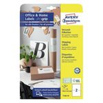 Avery Zweckform Avery 7168-10 etichetta autoadesiva Rettangolo Permanente Bianco 20 pz