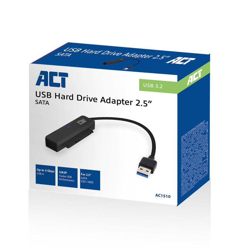 Modulo-ACT-AC1510-per-cavo-SATA-USB-Type-A-Nero