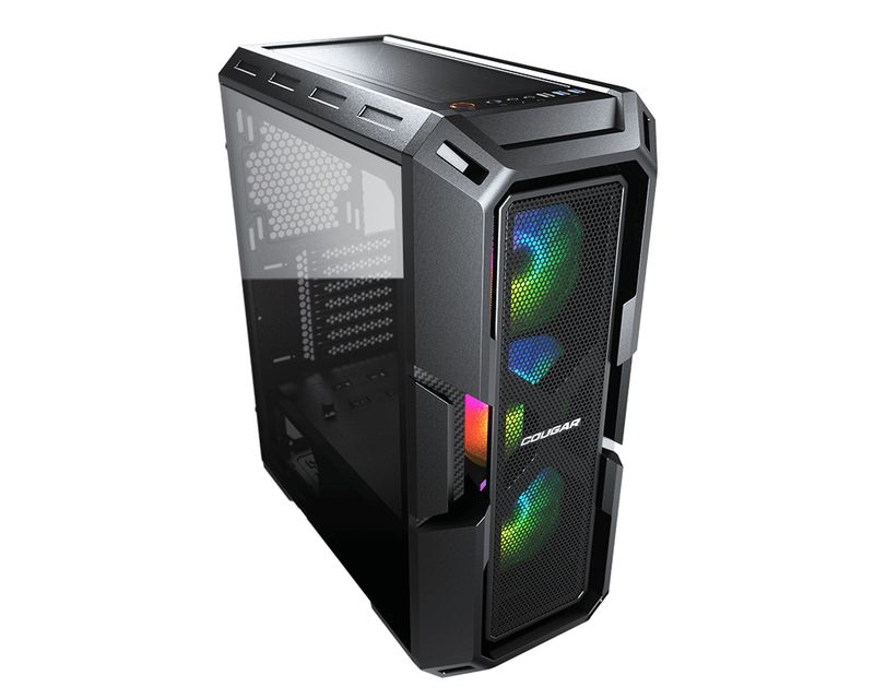 Cougar-MX440-MESH-RGB-MIDI-Box-Micro-ATX-Torre-Mini--IT-e-ATX---Vetro-Temperato-Laterale---Pannello-anteriore-in-Mesh---