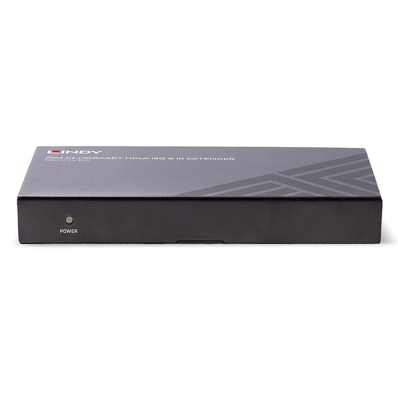 Lindy-38214-moltiplicatore-AV-Ricevitore-AV-Nero--70M-C6-Hdbaset-Hdmi-18G---Ir---Extender-Receiver---Warranty-24M-