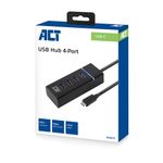 Hub-di-interfaccia-ACT-AC6415-USB-3.2-Gen-1--3.1-Gen-1--Type-C-5000-Mbit-s-Nero