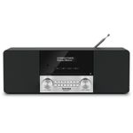 TechniSat DigitRadio 3 - Audiosystem - 2 x 10 Watt - Schwarz, Silber