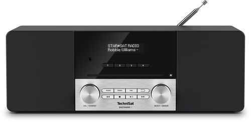 TechniSat DigitRadio 3 - Audiosystem - 2 x 10 Watt - Schwarz, Silber