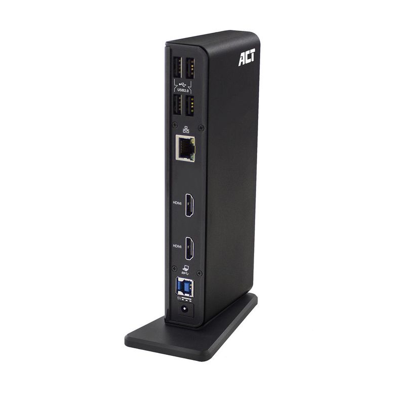 Dock-per-notebook-ACT-AC7049-e-povero-replicatore-Bedraad-USB-3.2-Gen-1--3.1-Gen-1--Type-C-Nero