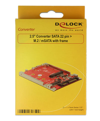 DeLOCK---Controller-di-archiviazione--M.2----Scheda-M.2---mSATA---SATA-6Gb-s--62859-