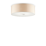 Ideal Lux Plafoniera Industrial-Minimal Woody Metallo Legno Marrone 4 Luci E27