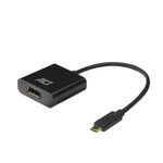 Cavo-adattatore-video-ACT-AC7320-015-m-USB-Type-C-DisplayPort-Nero