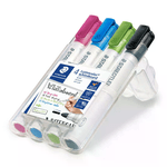 Staedtler Lumocolor 351 evidenziatore 4 pz Tipo di punta Nero, Azzurro, Verde chiaro, Rosa