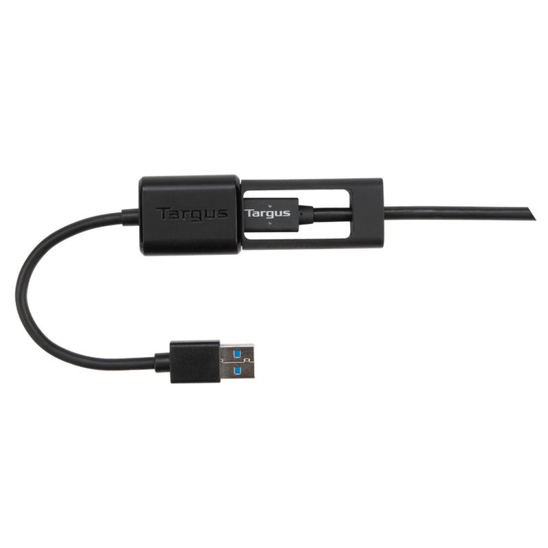 Targus-ACC110401GLX-cavo-USB-01-m-USB-A-USB-C-Nero