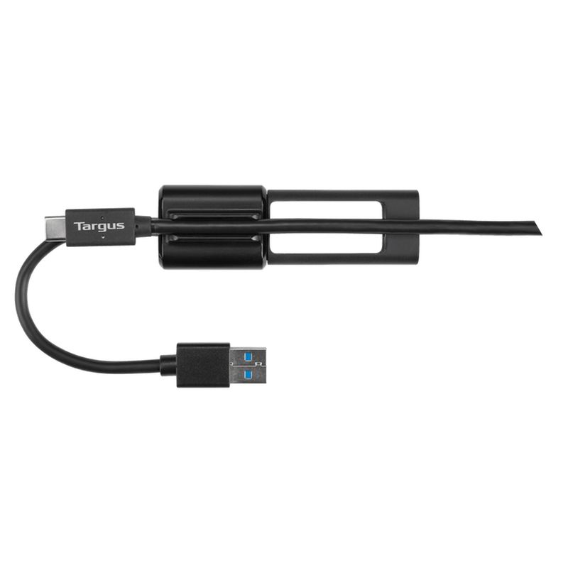 Targus-ACC110401GLX-cavo-USB-01-m-USB-A-USB-C-Nero