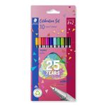 Staedtler-Triplus-Fineliner-334-Confezione-da-10-penne-Fineliner---Linea-03-mm-circa---Inchiostri-a-base-d-acqua---Colori-assortiti