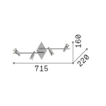 Plafoniera-Contemporanea-Slem-Metallo-Nickel-4-Luci-Gu10-10W-3000K-Luce-Calda