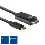 Cavo-adattatore-video-ACT-AC7315-2-m-USB-Type-C-HDMI-Type-A--Standard--Nero