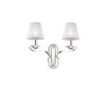 Ideal Lux Applique Classica Pegaso Metallo Bianco 2 Luci E14