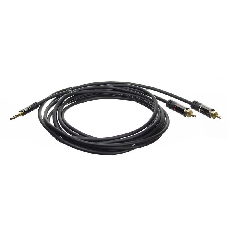 Cavo-audio-ACT-AC3605-15-m-2-x-RCA-35-mm-Nero