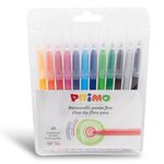 Primo 605PEN12B marcatore Fine Multicolore 12 pz