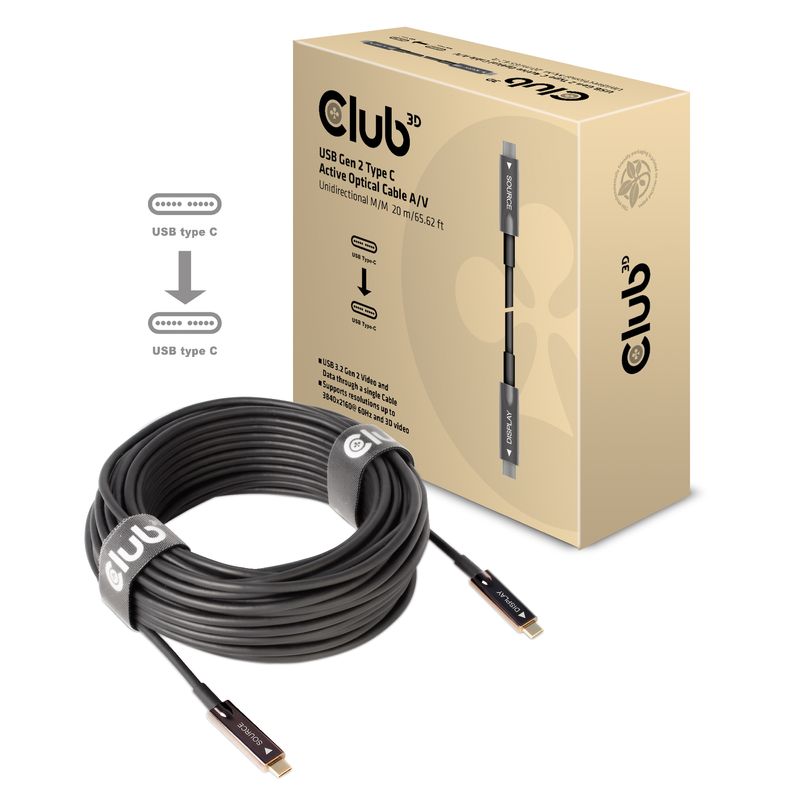 Cavo-USB-C-C-S-S-20.0m-CLUB-3D-Ottico-attivo-A-V-3840x216060Hz