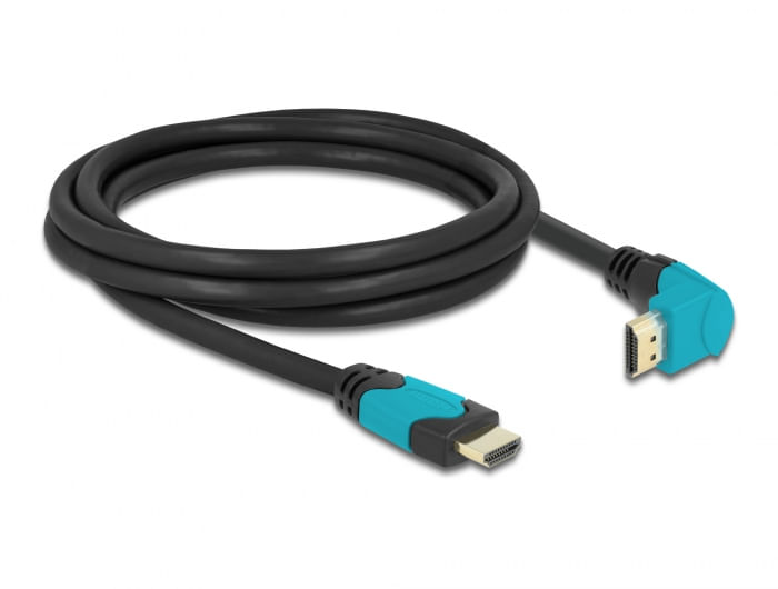 DeLOCK-86992-cavo-HDMI-2-m-HDMI-tipo-A-Standard-Nero-Blu--DeLOCK-High-Speed-HDMI-Cable-straight---angled-8K-2m---Blue-Bl