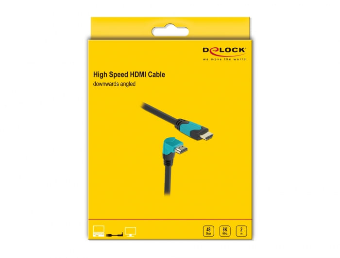 DeLOCK-86992-cavo-HDMI-2-m-HDMI-tipo-A-Standard-Nero-Blu--DeLOCK-High-Speed-HDMI-Cable-straight---angled-8K-2m---Blue-Bl
